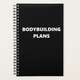 Bodybuilding Planner Sports Theme Bodybuilding