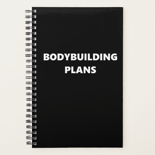 Bodybuilding Planner Sports Theme Bodybuilding (Front)