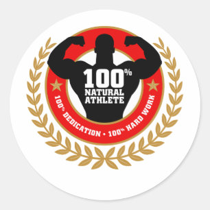 bodybuilding.png classic round sticker