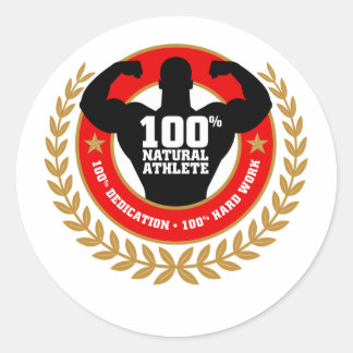 bodybuilding.png classic round sticker