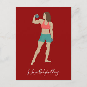 Bodybuilding Postcard