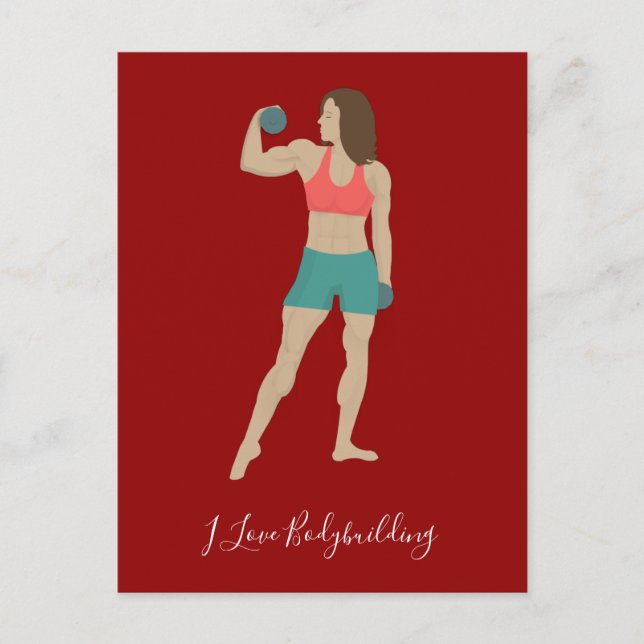 Bodybuilding Postcard (Front)