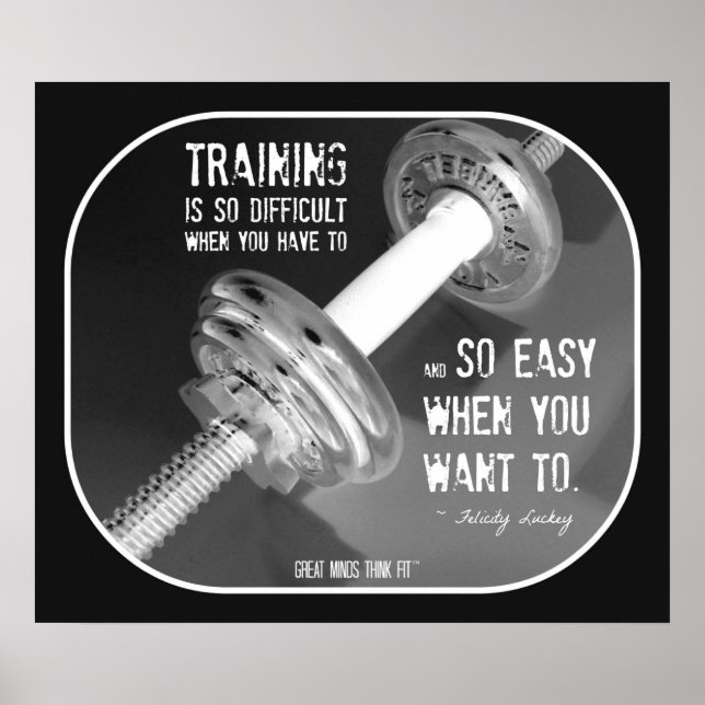 Bodybuilding Poster with Quote 010 (Front)