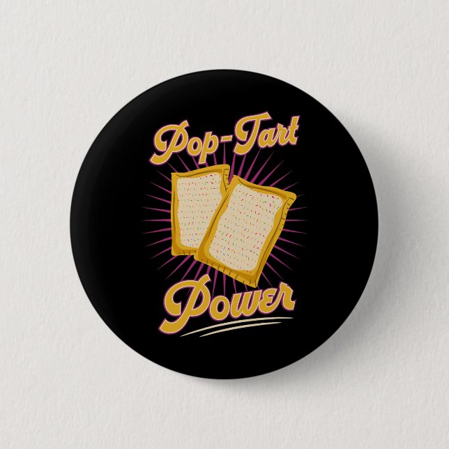 Bodybuilding Pre-workout Pop Tart Power Gym Exerci 6 Cm Round Badge (Front)