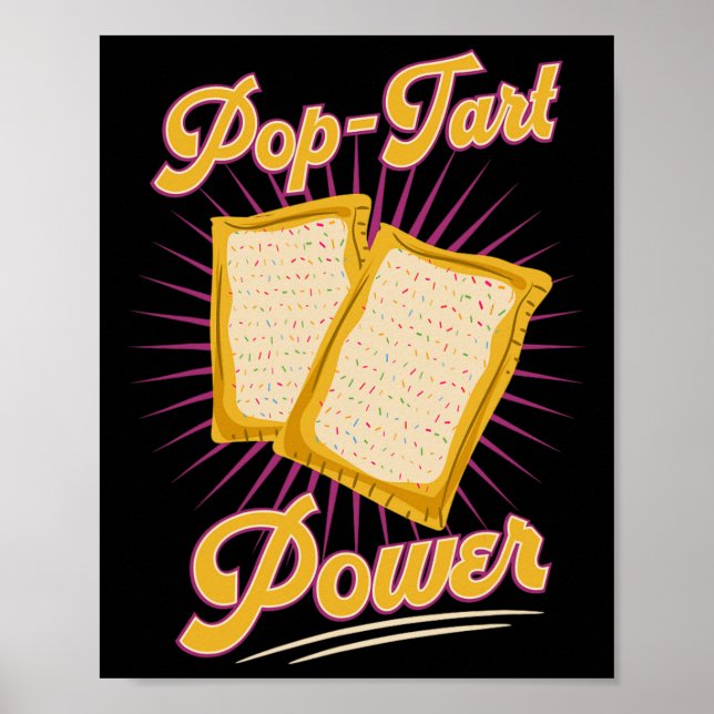 Bodybuilding Pre-workout Pop Tart Power Gym Exerci Poster (Front)