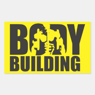 Bodybuilding Rectangular Sticker