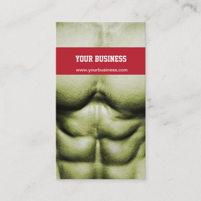 Bodybuilding/Self-Defence Business Card (Front)