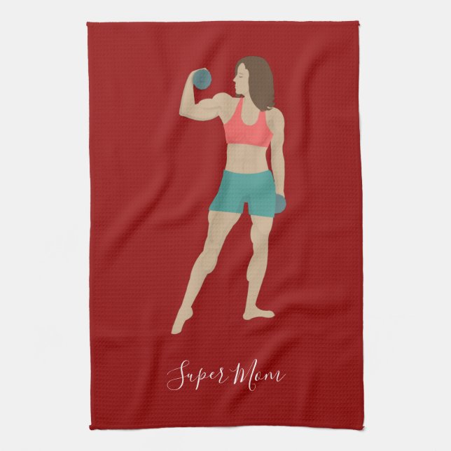 Bodybuilding Tea Towel (Vertical)