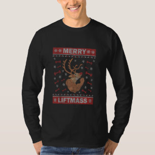 Bodybuilding Ugly Xmas Sweater Gym Workout Merry L