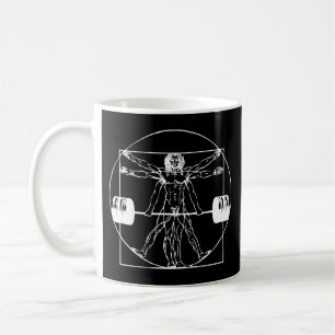Bodybuilding - Vitruvian Barbell Man Coffee Mug