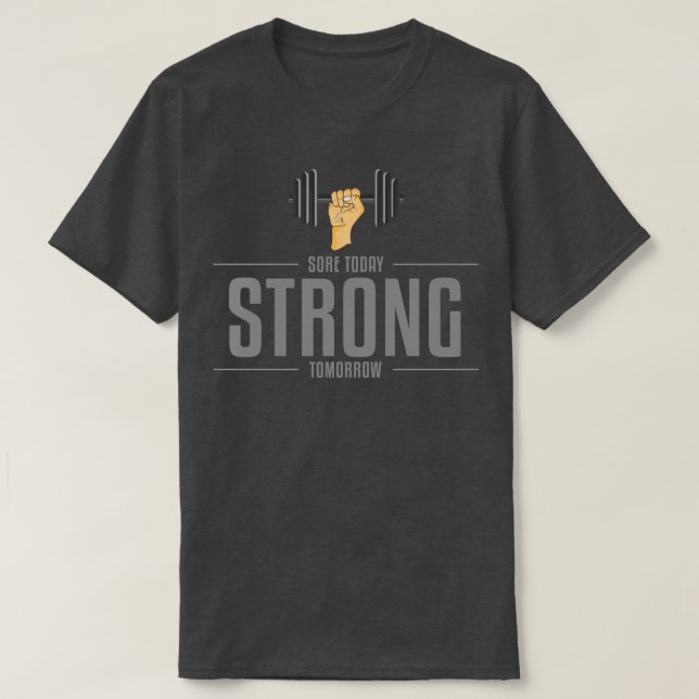 Bodybuilding with Dumbbells 3 T-Shirt (Design Front)