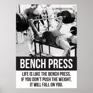 Bodybuilding Workout Fitness Motivational Poster