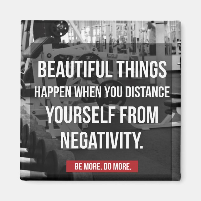 Bodybuilding Workout Motivation - Negativity Magnet (Front)