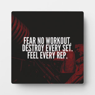 Bodybuilding Workout Motivational Plaque