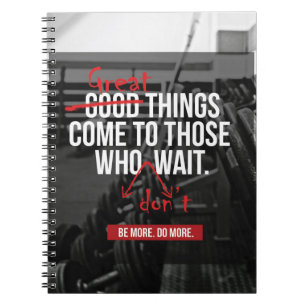 Bodybuilding Workout Motivational Words Notebook