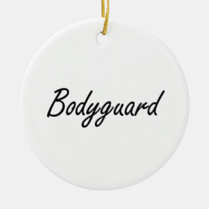 Bodyguard Artistic Job Design Ceramic Tree Decoration