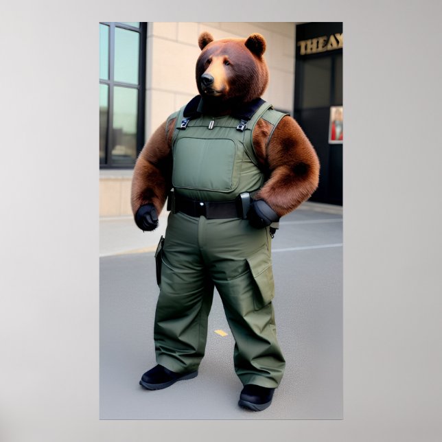 Bodyguard bear poster (Front)