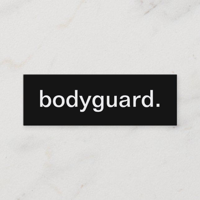 Bodyguard Business Card (Front)