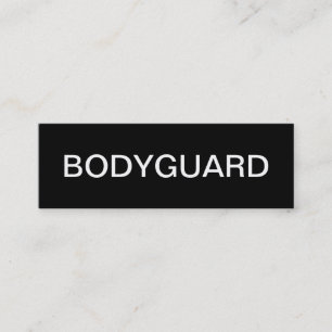 Bodyguard Business Cards