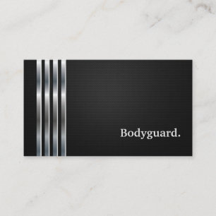 Bodyguard Professional Black Silver Business Card