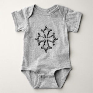 Bodystocking gray baby occitan Cross Bodysuit