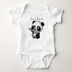 bodysuit funny , panda 02 . baby bodysuit