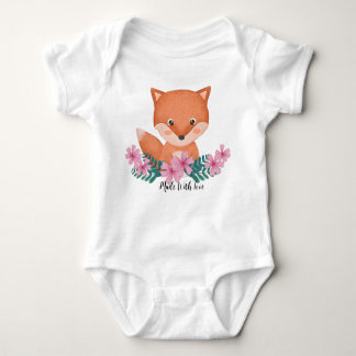 Bodysuit made with love fox