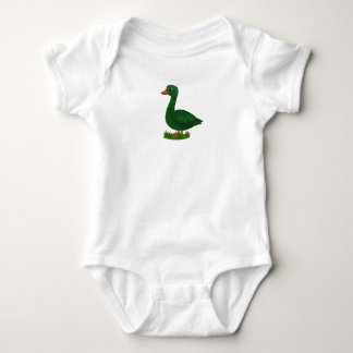 Bodysuit - Printed with a charming green duck