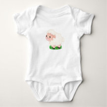 Bodysuit - Printed with a charming sheep design