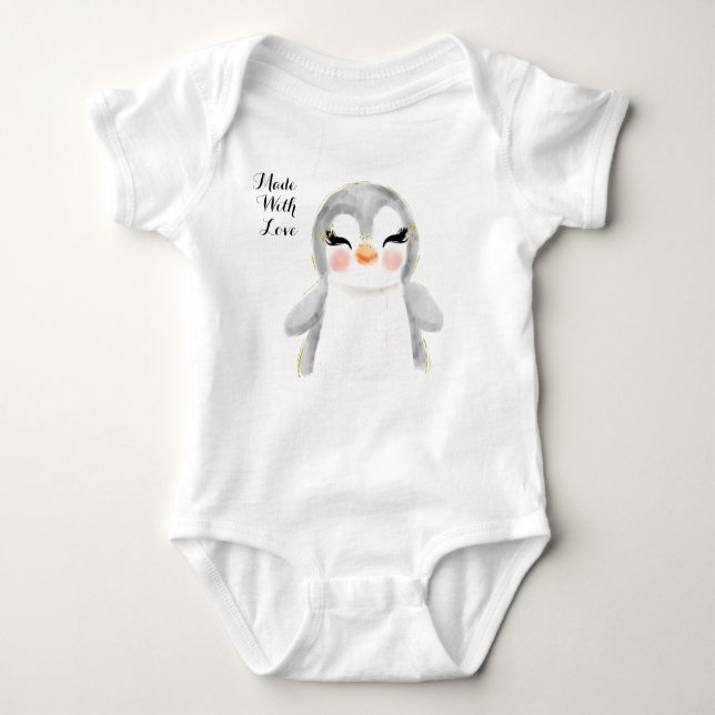  Bodysuits T-Shirt baby for baby made with love (Front)