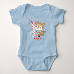 Bodysuits with illustration of a baby deer.