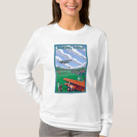 Boeing Field Vintage Travel Poster
