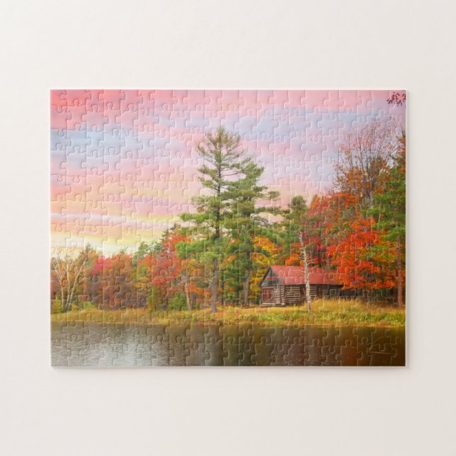 Boekelodge in Autumn Jigsaw Puzzle (Horizontal)
