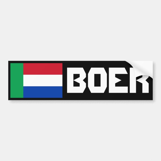 Boer Bumper Sticker (Front)