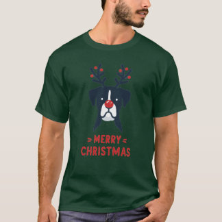 Boer Christmas Winter Animals Dogs funny T-Shirt