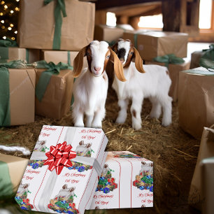 Boer Goat Christmas Wrapping Paper