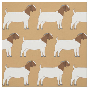 Boer Goats on Tan Fabric
