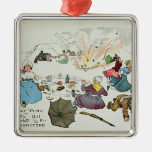 Boer picnic on Middle Hill disturbed Metal Tree Decoration