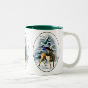Boerboel Christmas Gifts Two-Tone Coffee Mug
