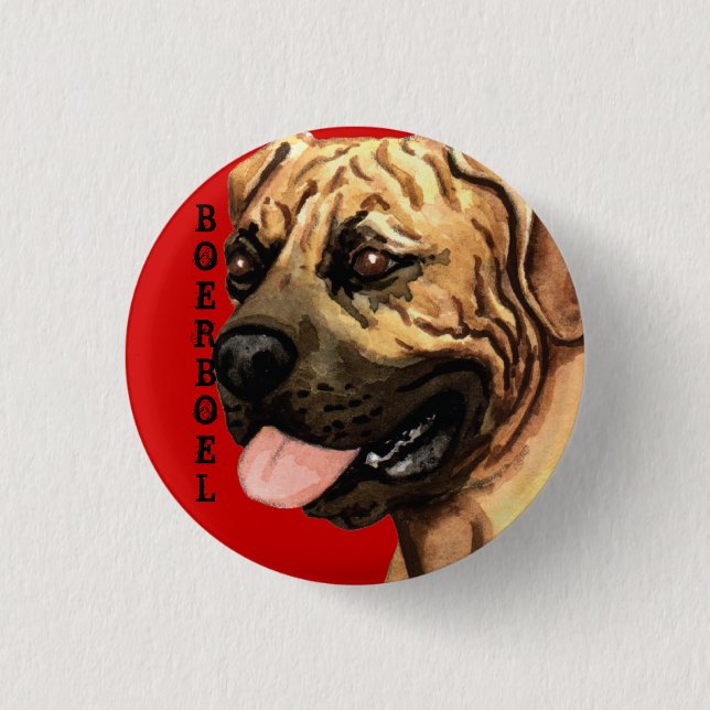 Boerboel Colour Block 3 Cm Round Badge (Front)