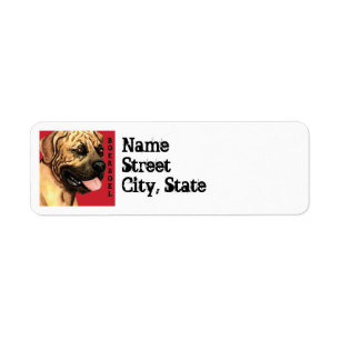 Boerboel Colour Block Return Address Label