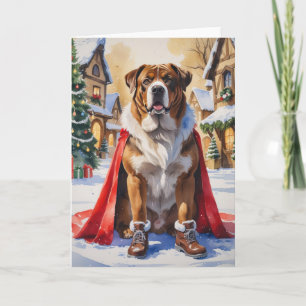 Boerboel Dog Christmas Greeting Card