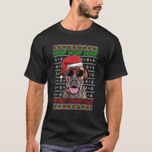 Boerboel Dog Funny Woof Merry Christmas T-Shirt