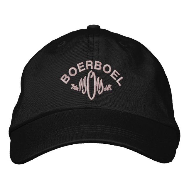 Boerboel Dog MOM Embroidered Hat (Front)