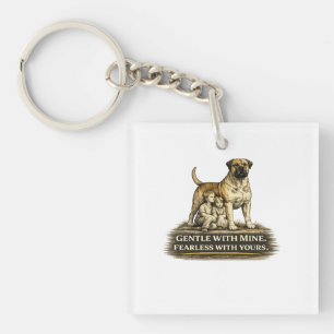 Boerboel – Gentle With Mine Fearless With Yours Key Ring