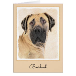 Boerboel Painting - Cute Original Dog Art