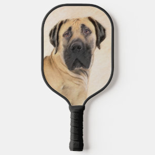 Boerboel Painting - Cute Original Dog Art Pickleball Paddle