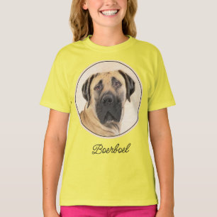 Boerboel Painting - Cute Original Dog Art T-Shirt