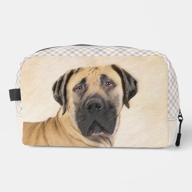 Boerboel Painting Fawn Red Mastiff Pet Dog Art Dopp Kit (Front)