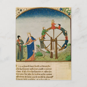 Boethius with the Wheel of Fortune Postcard